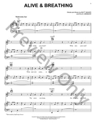 Alive And Breathing piano sheet music cover